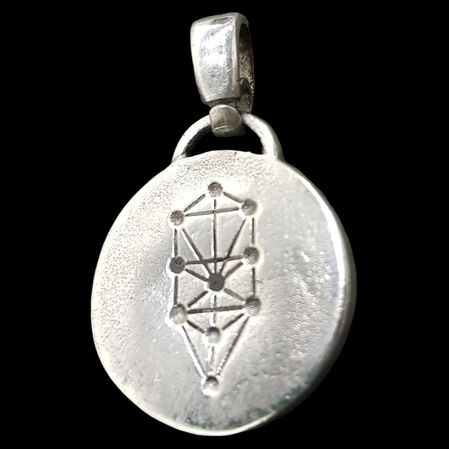 I said Kabbalah LET GO OF FEARS Mem Num Daled NAME OF GOD 36 MENADEL in Silver 2.5 Cm 9 GrArt 1776 - Bricks Masons