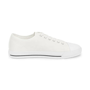 LOCOP Sneaker - Low Top Sneaker Black & White Purple Emblem - Bricks Masons