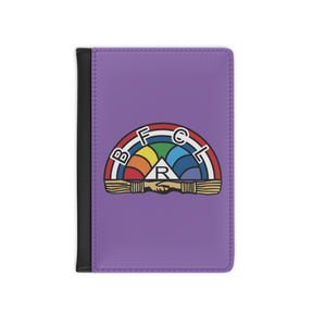 International Order of The Rainbow For Girls Passport Cover - Purple With Vibrant Colors - Bricks Masons