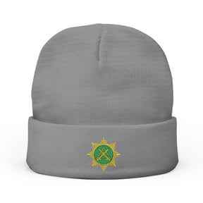 Knight Masons Beanie - Knit Embroidery Emblem - Bricks Masons