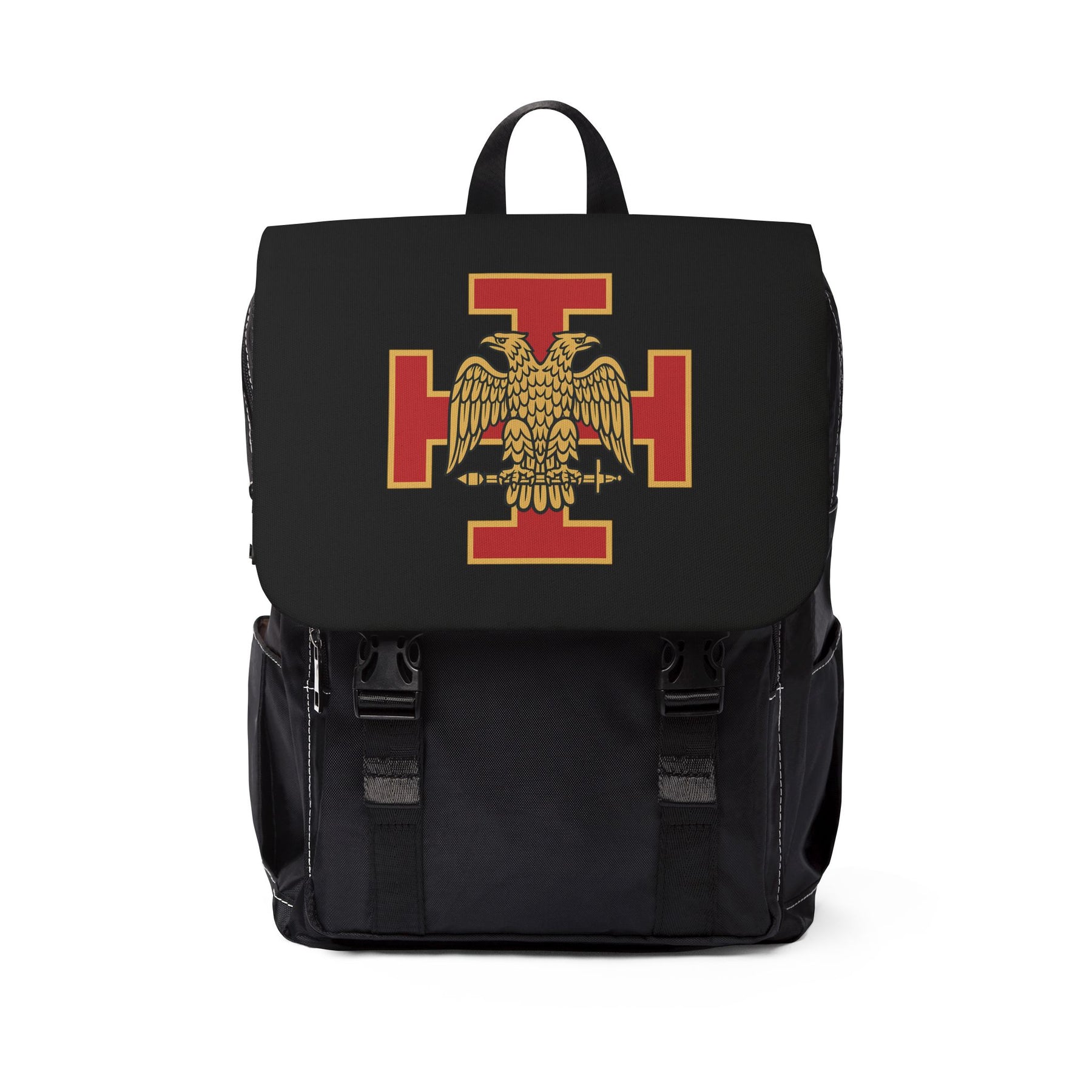 33rd Degree Scottish Rite Backpack - Red Cross With Gold Eagle Wings Down - Bricks Masons