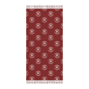Heroines of Jericho Towel - Maroon Polyester Beach Cloth - Bricks Masons