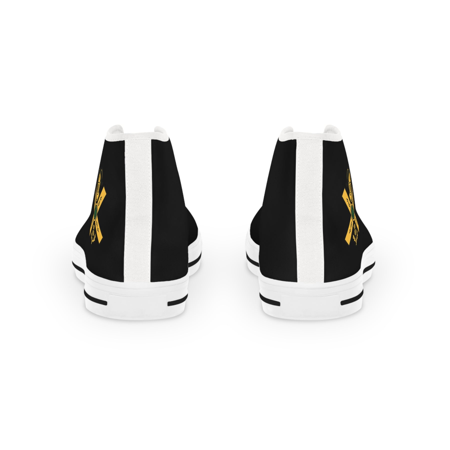 Knights of St. Andrew Sneaker - High Top Black & White - Bricks Masons