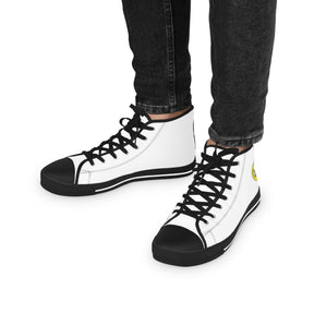 Royal Order of Scotland Sneaker - High Top Black & White Sole - Bricks Masons