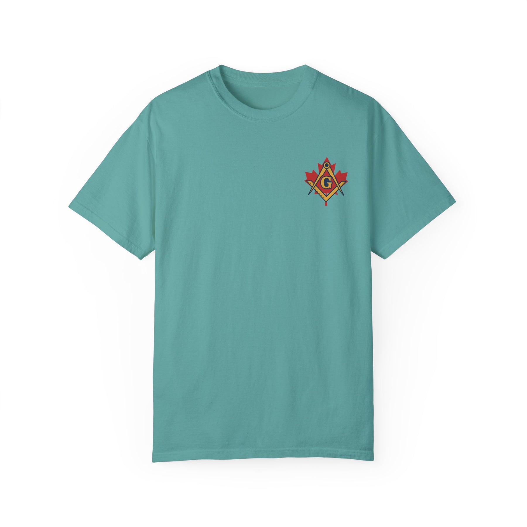 Master Mason Blue Lodge Canada Jurisdiction T-Shirt - Canada Mason Square & Compass G - Bricks Masons