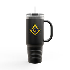 Master Mason Blue Lodge Ringneck Tumbler - Square & Compasses with G