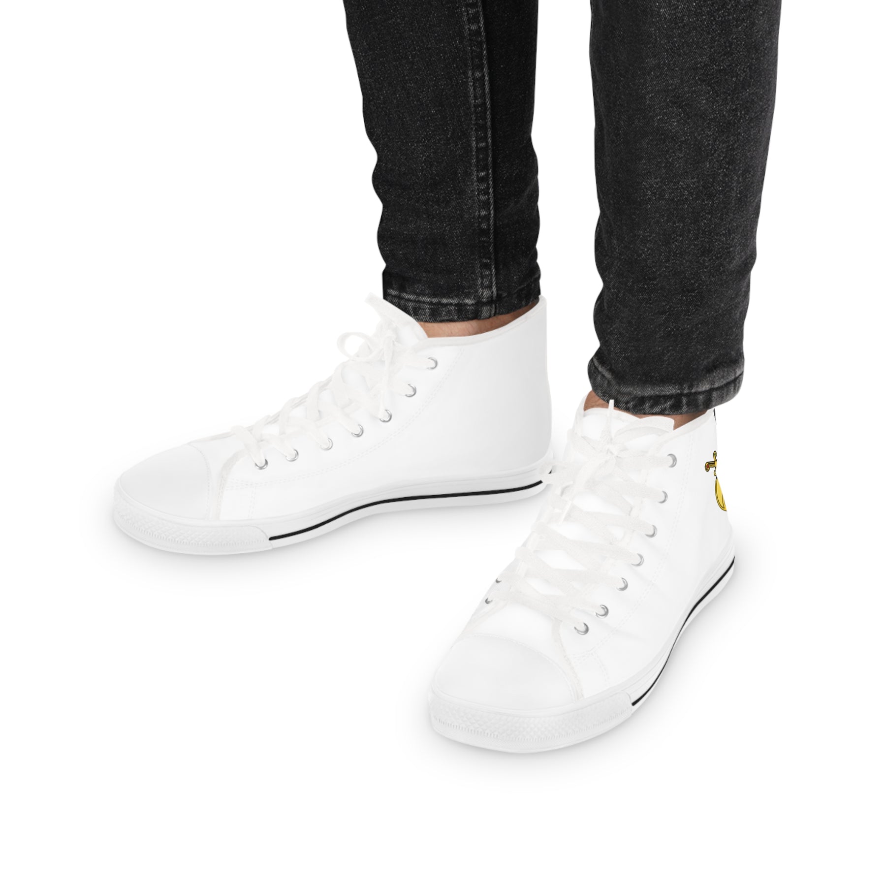 Daughters of Sphinx Sneaker - High Top Black & White - Bricks Masons