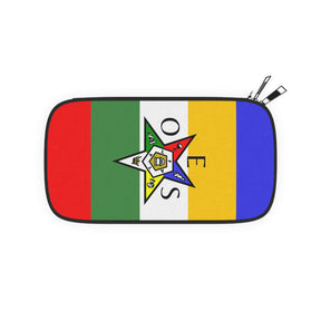 OES Passport Wallet - Colorful Star With Shoulder & Wrist Strap - Bricks Masons