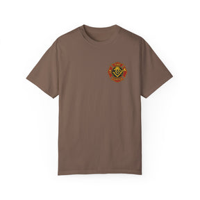 Master Mason Blue Lodge T-Shirt - Firefighter Mason Garment-Dyed Tee - Bricks Masons