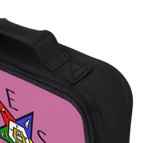 OES Lunch Bag - Pink With Colorful Star Fully Insulated - Bricks Masons