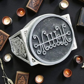 Demon Ring 19 DUKE SALLOS 72 Demons Lesser Key of Solomon Goetia In Silver 2.2 cm x 1.8 cm 18 Gr Art 1797 - Bricks Masons