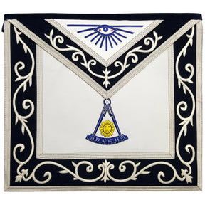 Past Master Blue Lodge California Regulation Apron - Silk Threaded