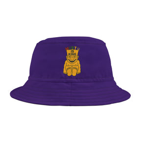 Royal Order of Jesters Bucket Hat - Purple with Black Stitching Mirth is King - Bricks Masons