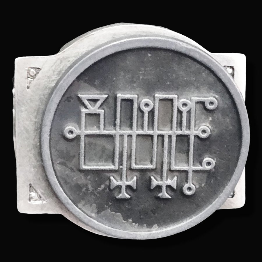 Demon Ring 48 PRESIDENT HAAGENTI 72 Demons Lesser Key of Solomon Goetia In Silver 2.2 cm x 1.8 cm 18 Gr Art 1826 - Bricks Masons