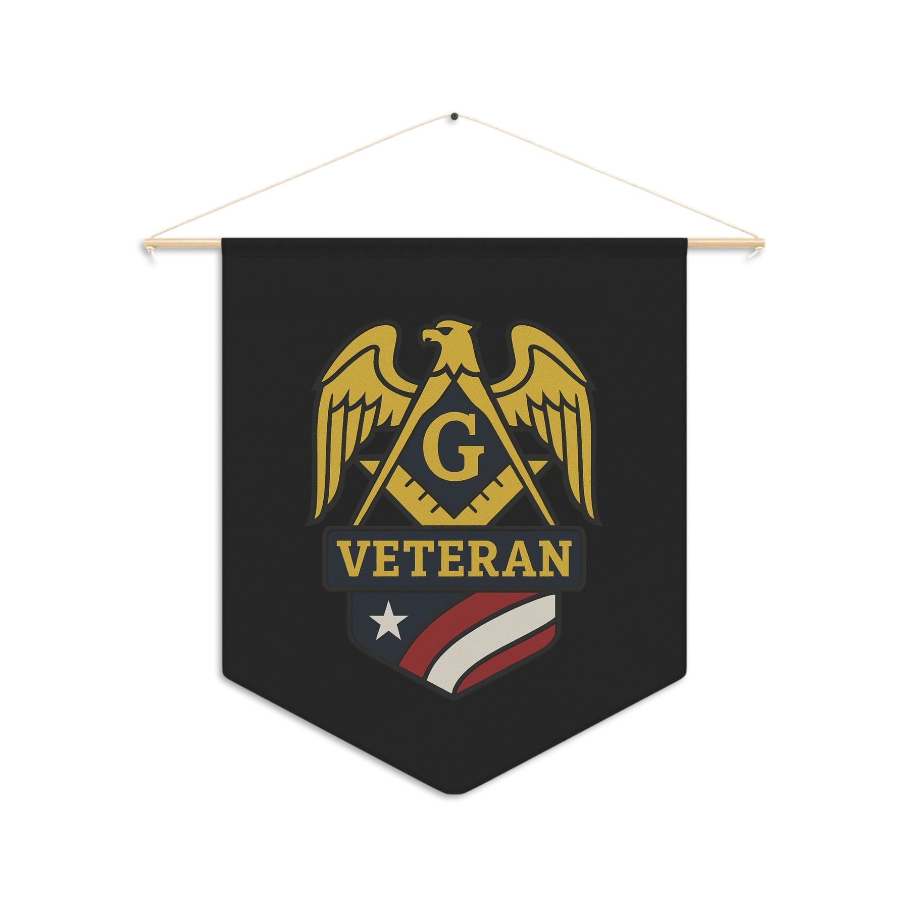 Master Mason Blue Lodge Pennant - Veteran Mason - Bricks Masons