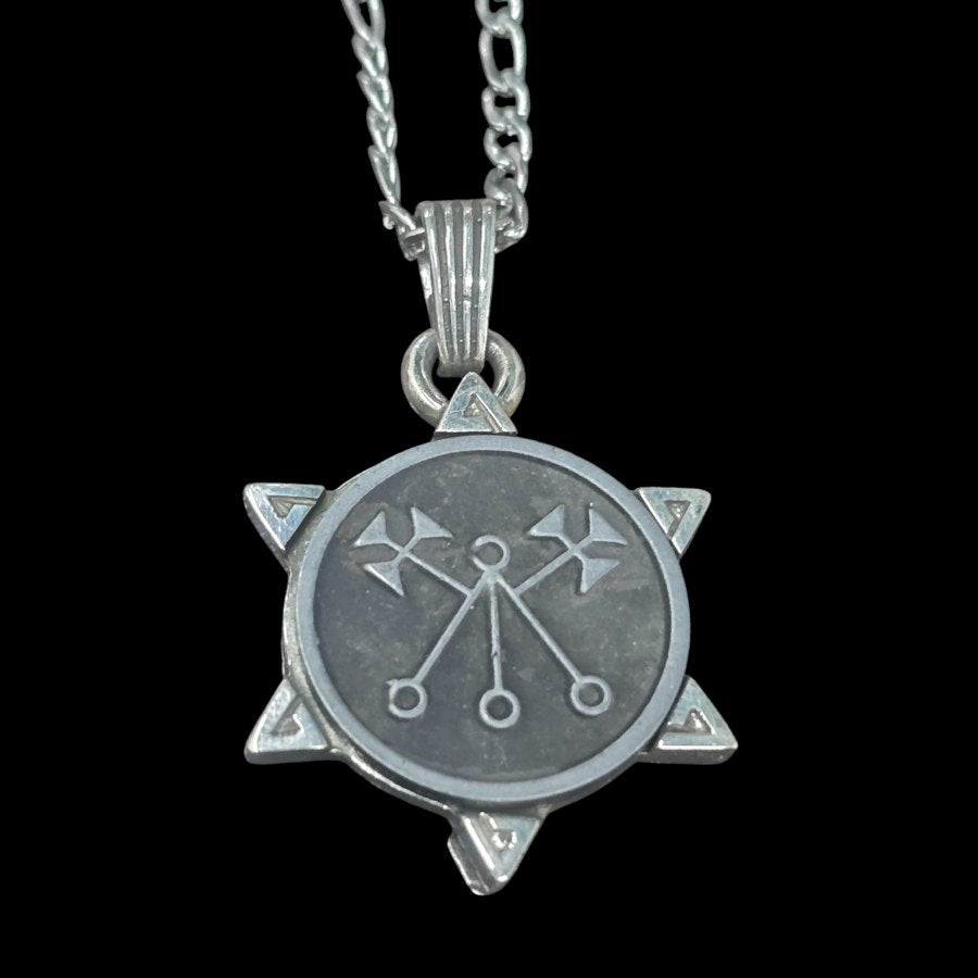 I said Demon 05 PRESIDENT MARBAS and Secret Seal of Solomon 72 Demons Lesser Key of Solomon Goetia In Silver 3 x 2.5 cm 12 Gr Art 1864 - Bricks Masons