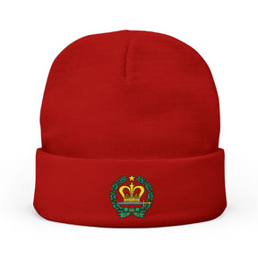 Order of the Amaranth Beanie - Knit Embroidery Emblem - Bricks Masons