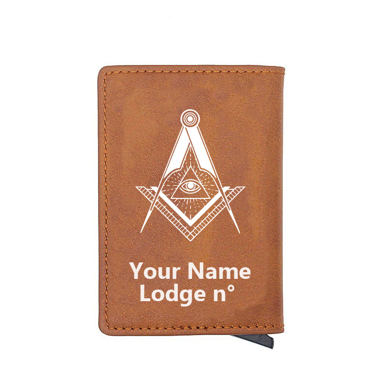 Master Mason Blue Lodge Wallet - Various Colors - Bricks Masons