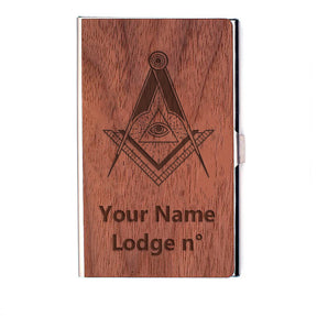 Master Mason Blue Lodge Card Holder - (RFID Protection) - Bricks Masons