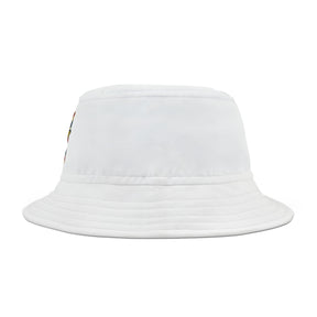 Master Mason Craft Bucket Hat - White with Square & Compass G - Bricks Masons