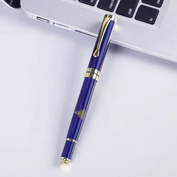 Past Master Blue Lodge California Regulation Pen - Various Metal Colors - Bricks Masons