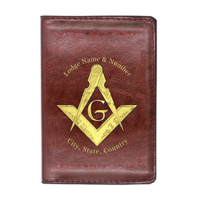 Master Mason Blue Lodge Wallet - Mutiple Colors - Bricks Masons