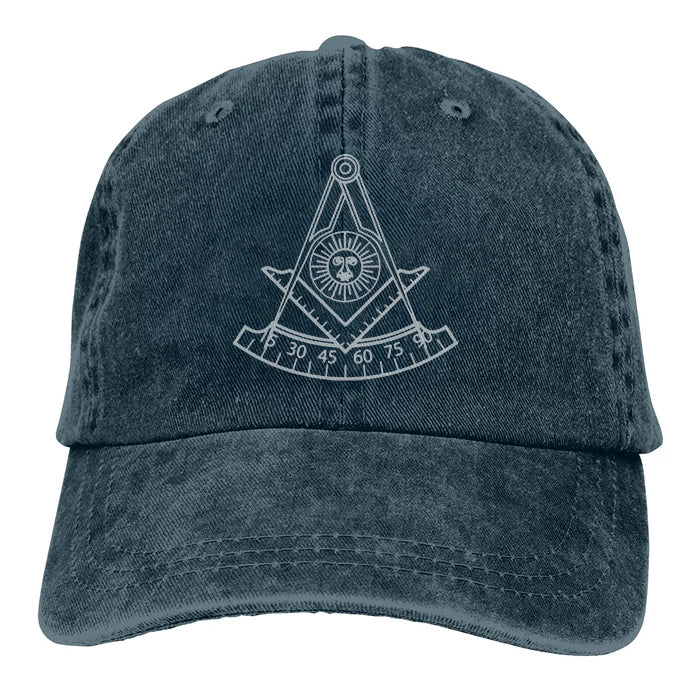 Past Master Blue Lodge California Regulation Baseball Cap - Various Colors - Bricks Masons