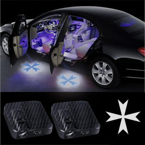Order Of Malta Car Door Light Projector - Customizable Wireless LED - Bricks Masons
