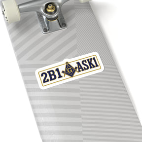 Master Mason Blue Lodge Sticker Decal - Kiss-Cut 2B1 ASK1 - Bricks Masons