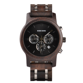 32nd Degree Scottish Rite Wristwatch - Wings Down Various Wood Colors - Bricks Masons