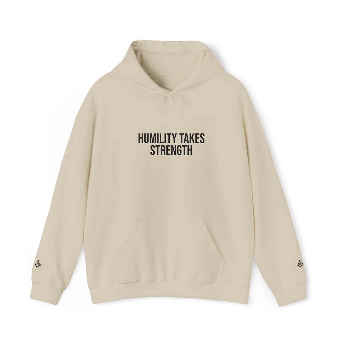 Master Mason Blue Lodge Hoodie - Humility Takes Strength - Bricks Masons