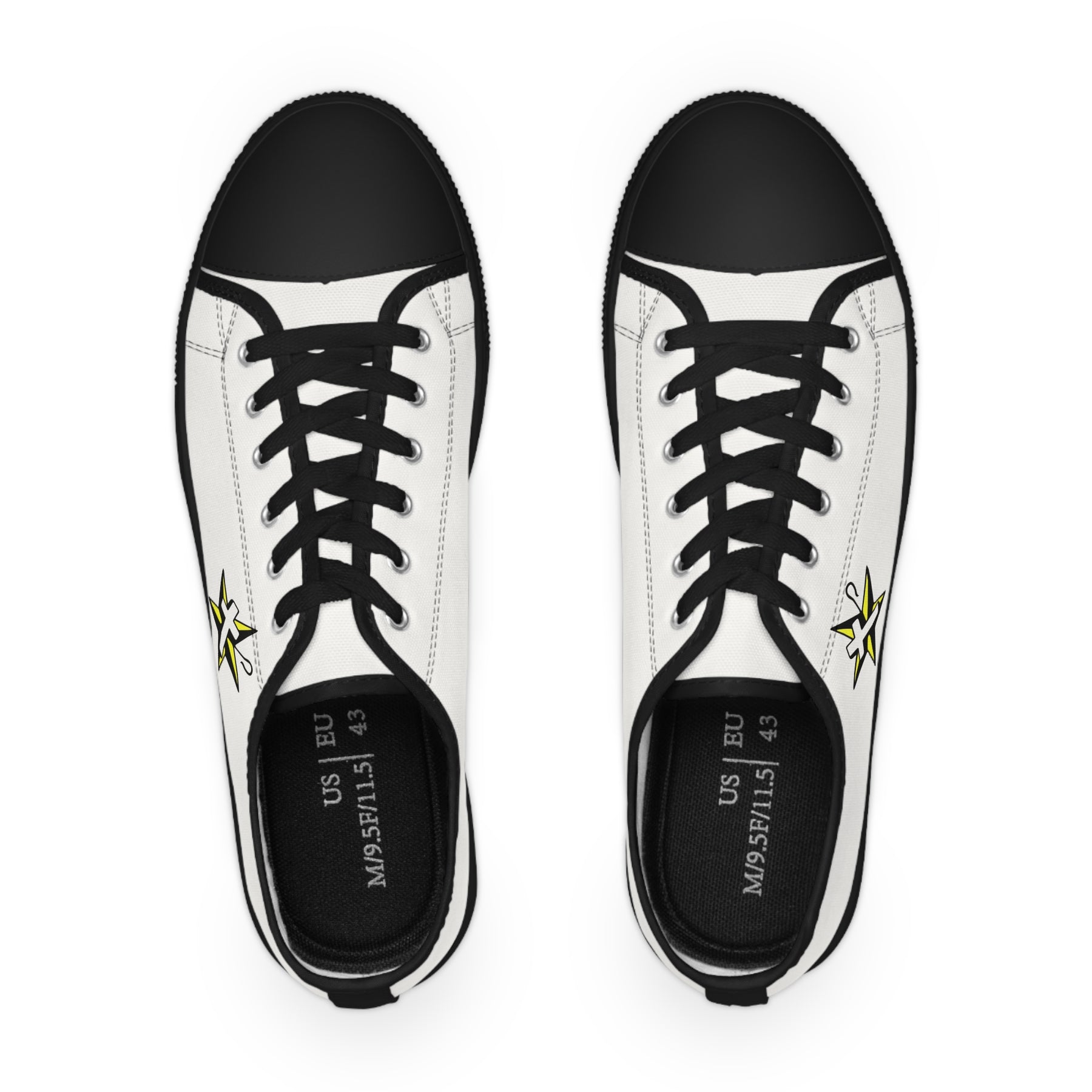 The Order of the White Shrine of Jerusalem Sneaker - Low Top Sneaker Black & White - Bricks Masons