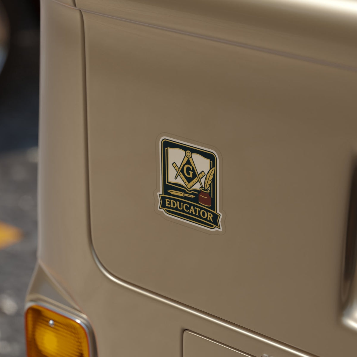 Master Mason Blue Lodge Sticker Decal - Outdoor Die-Cut - Bricks Masons