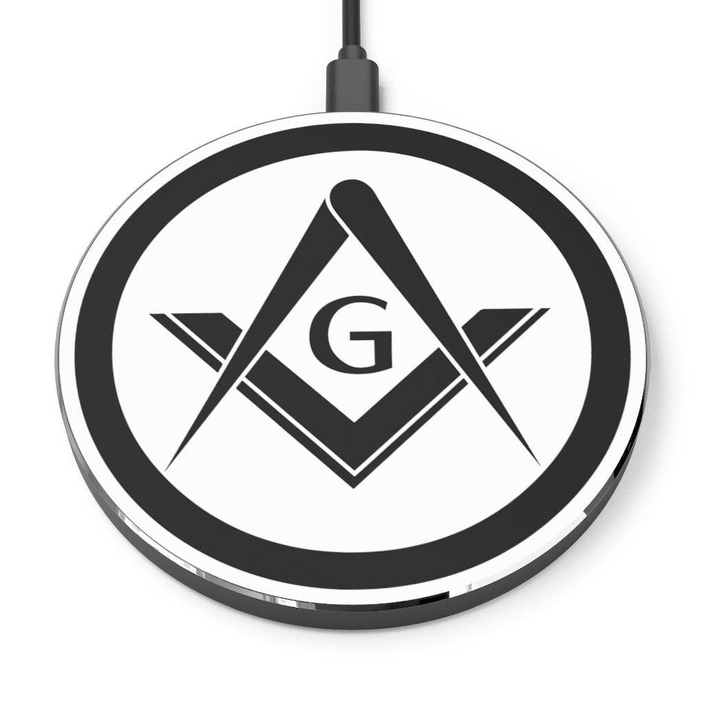 Master Mason Blue Lodge Wireless Charger - Square & Compass G