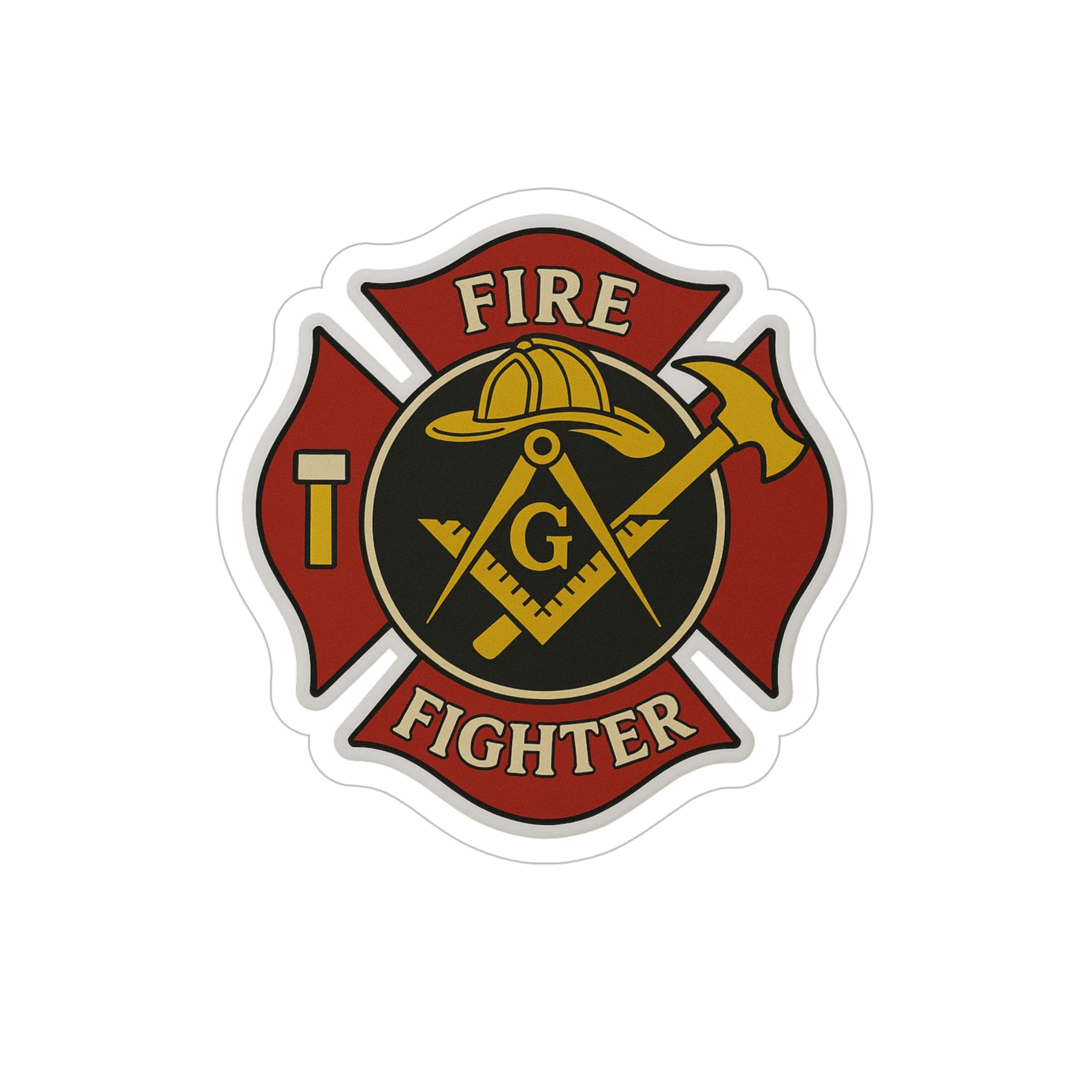 Master Mason Blue Lodge Sticker Decal - Outdoor Die-Cut - Bricks Masons