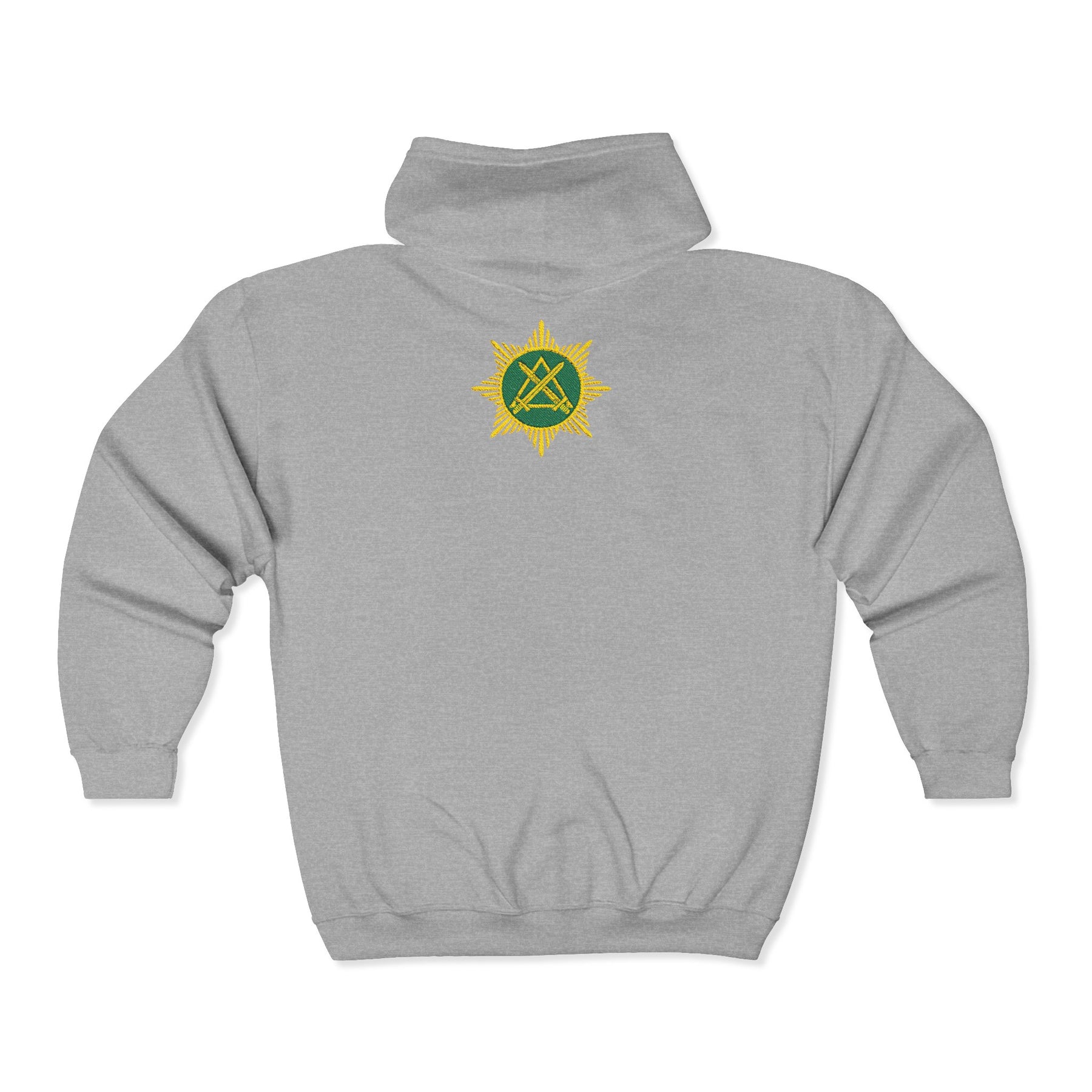Knight Masons Hoodie - Zip Up Jacket Emblem Embroidery - Bricks Masons