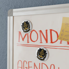 Master Mason Blue Lodge Magnet - Decorative Refrigerator - Bricks Masons