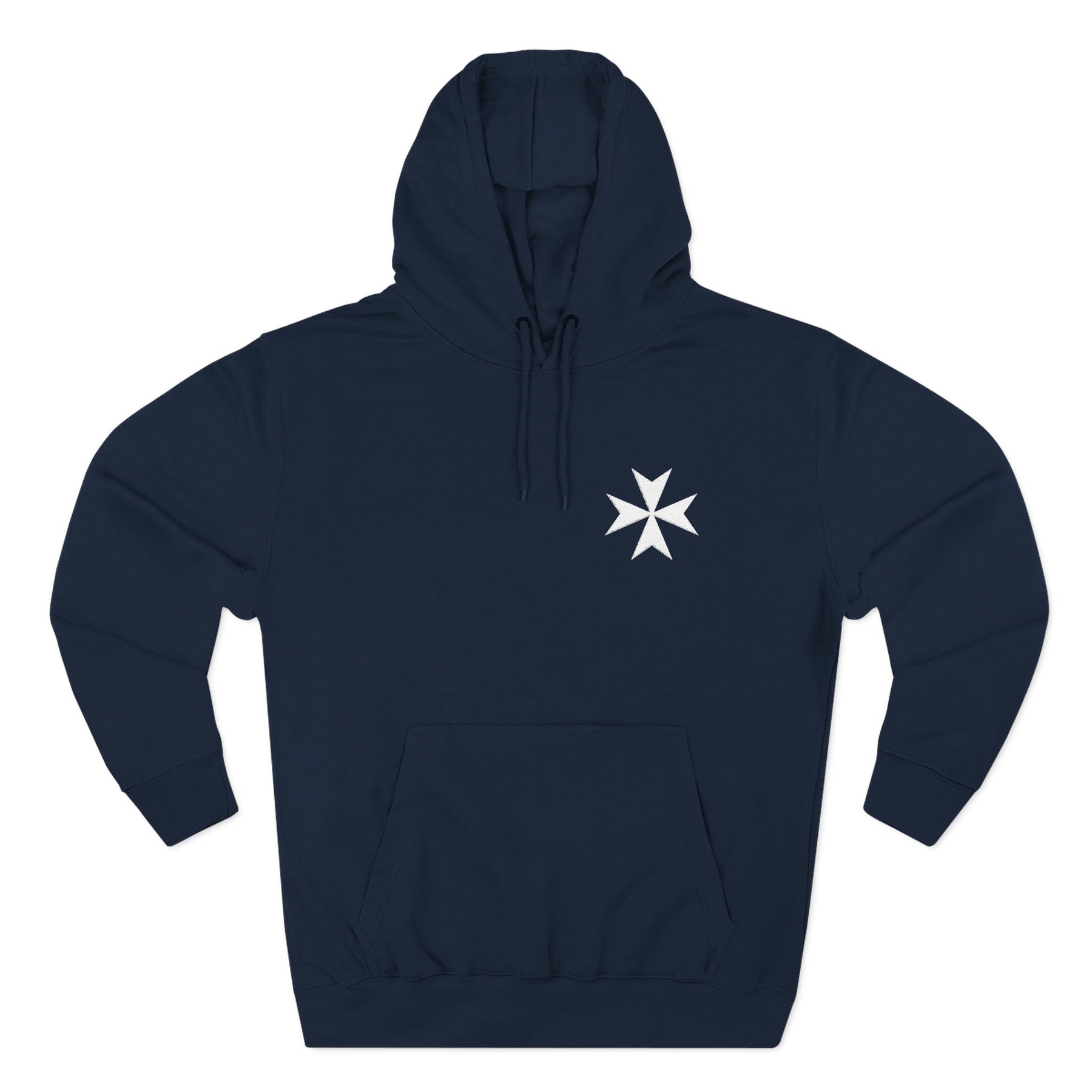 Order of Saint Lazarus Hoodie - Embroidered Chest Logo - Bricks Masons