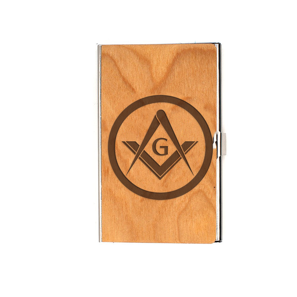 Master Mason Blue Lodge Card Holder - (RFID Protection) - Bricks Masons