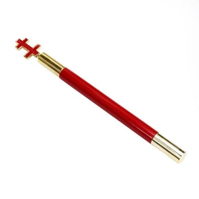 Preceptor Knights Templar English Regulation Baton - Red Color