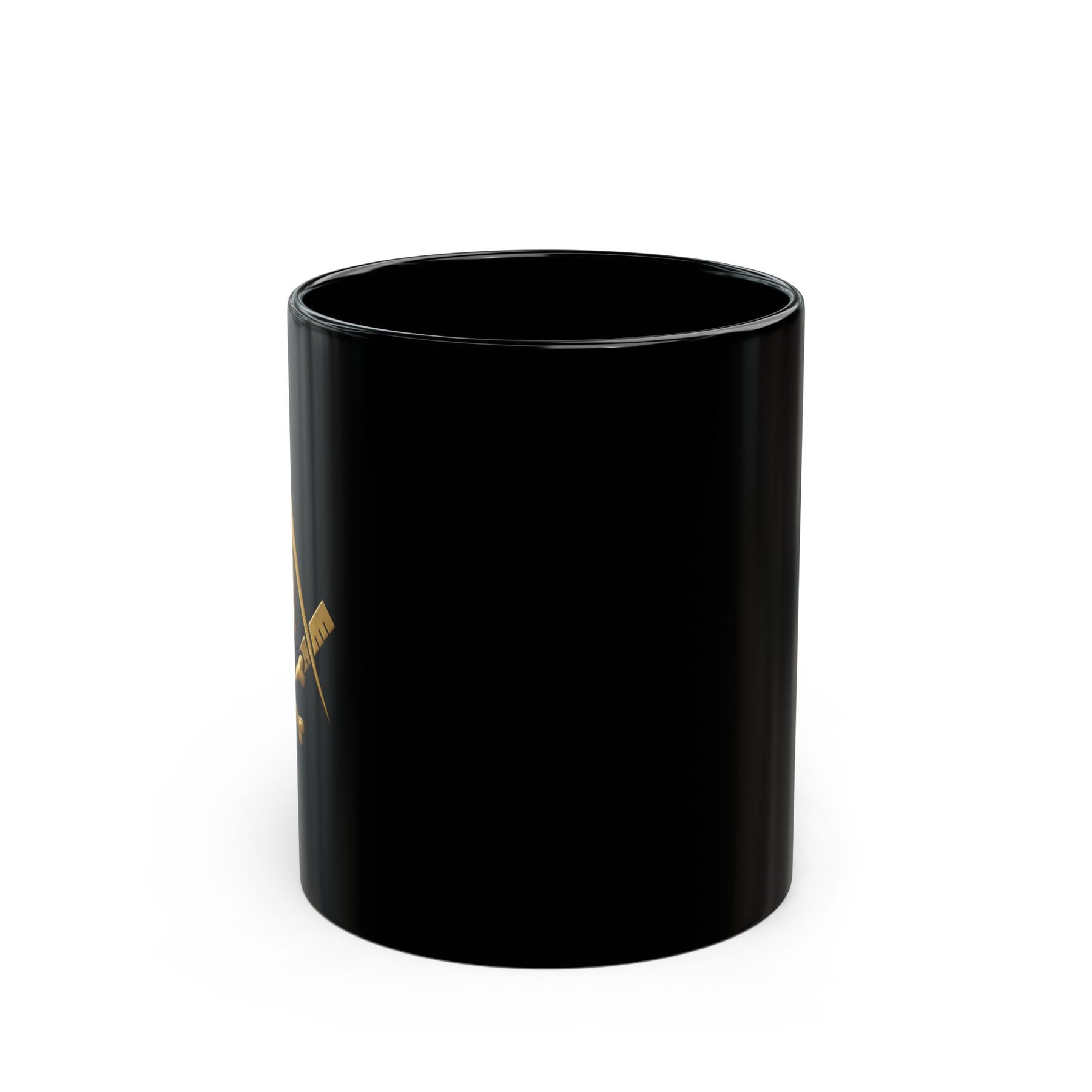 Widows Sons Mug - Gold Square & Compass with Skull & Bones - Bricks Masons