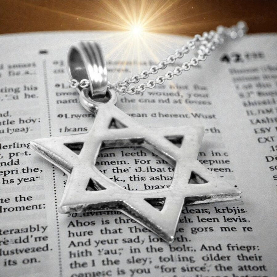 Star of David Pendant in Silver 3 cm 7.2 g Art 599 - Bricks Masons