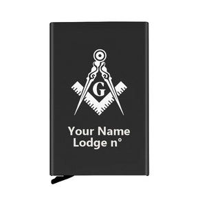 Master Mason Blue Lodge Credit Card Holder - Various Colors - Bricks Masons