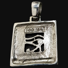 Eye of Horus Pendant in Silver and Gold 3.5 X 2.5 Cm 7 Gr Art 615 - Bricks Masons