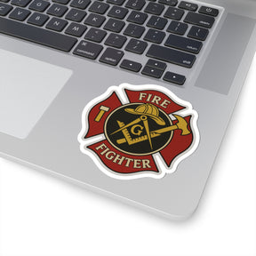 Master Mason Blue Lodge Sticker Decal - Kiss-Cut Colorful - Bricks Masons