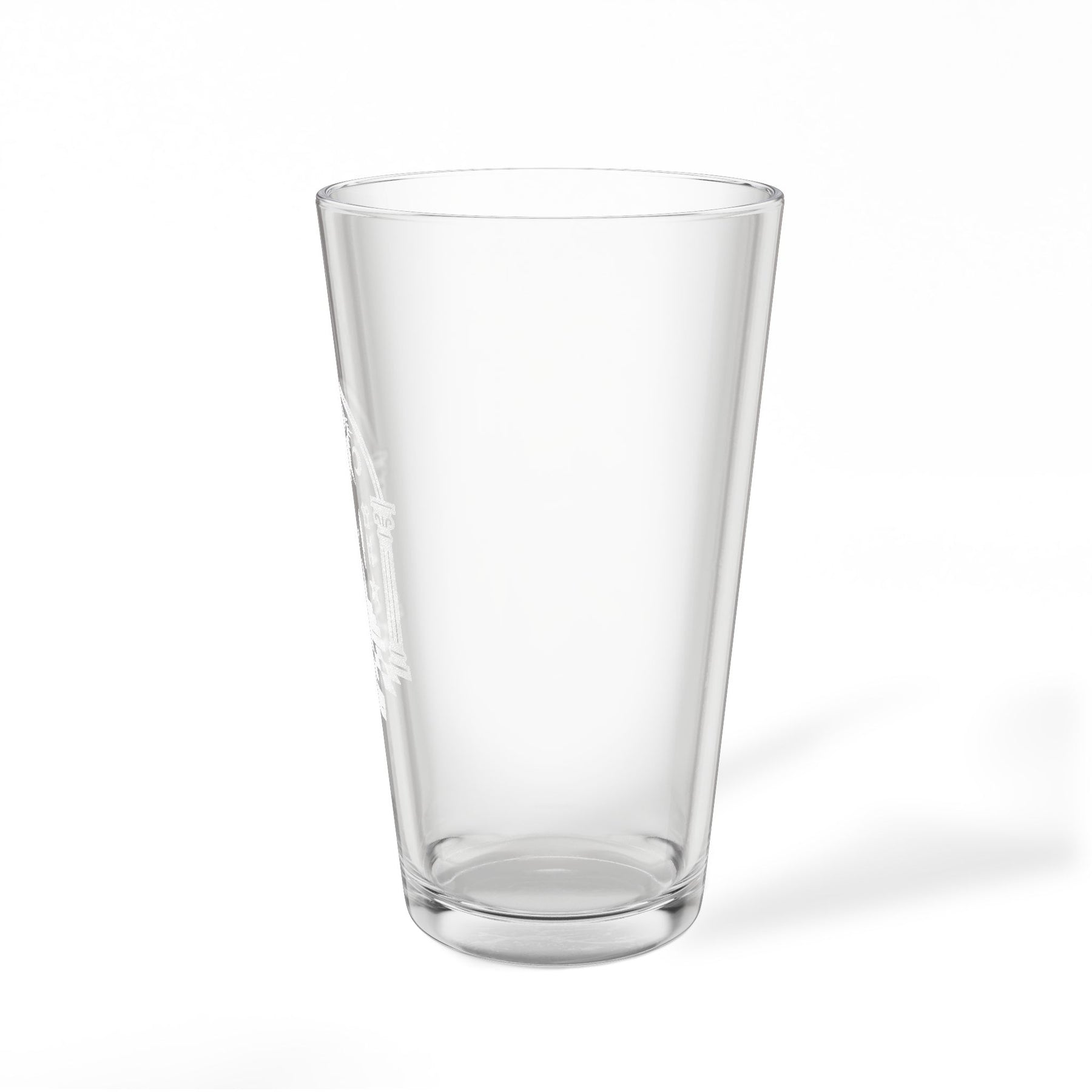 Master Mason Blue Lodge Pint Glass - Checkered Floor Pillars All-Seeing Eye & Tools