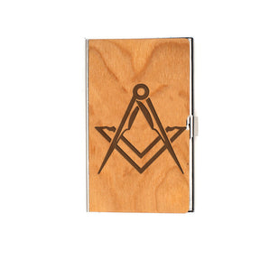 Master Mason Blue Lodge Card Holder - (RFID Protection) - Bricks Masons