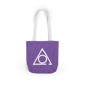 LOCOP Tote Bag - Purple & White Polyester - Bricks Masons