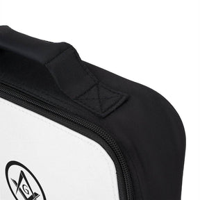 Master Mason Blue Lodge Lunch Bag - Square & Compass G in Black