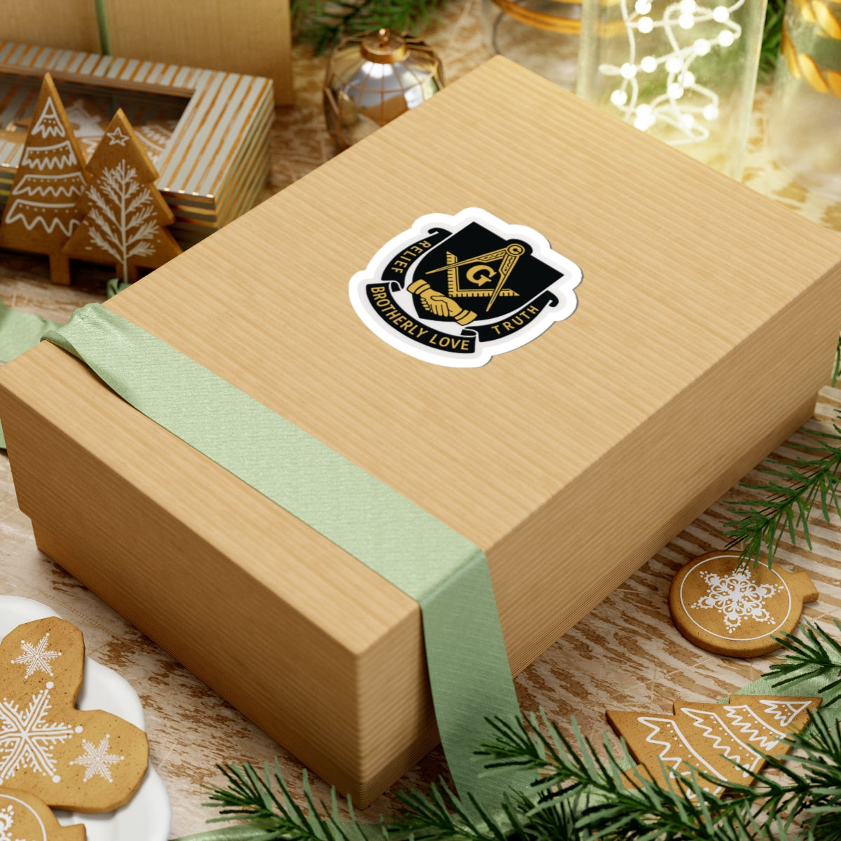 Master Mason Blue Lodge Sticker Decal - Relief Brotherly Love Truth - Bricks Masons